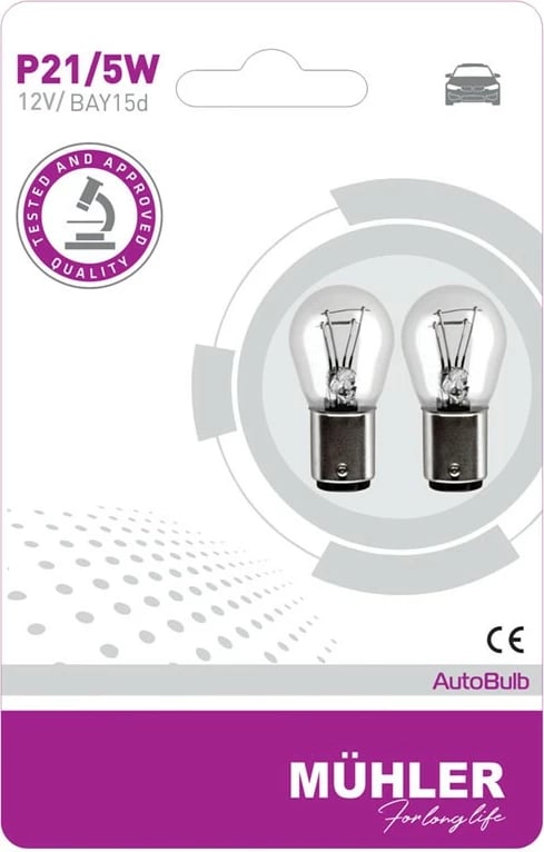 Lampa 12v P21/5w Bay15d Blister Muhler