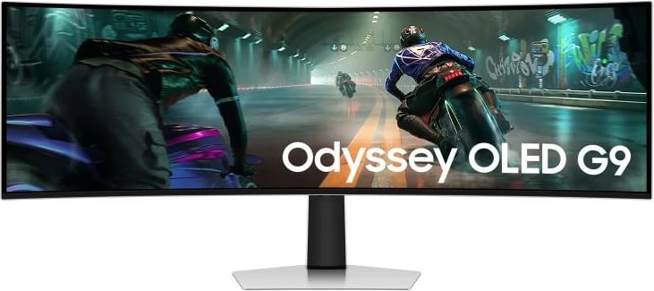 Monitor Samsung LS49DG910SUXEN 49" OLED i lakuar ultragjerë argjendtë