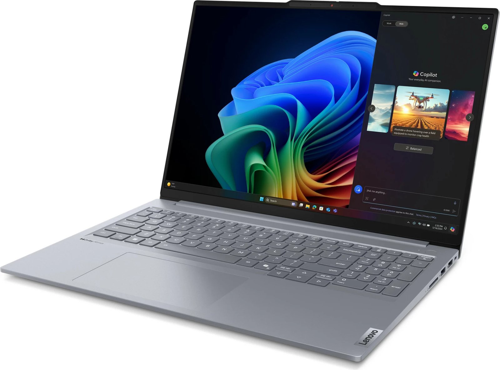 Laptop Lenovo ThinkBook 16 G7, 16GB RAM, 512GB SSD, Luna Grey