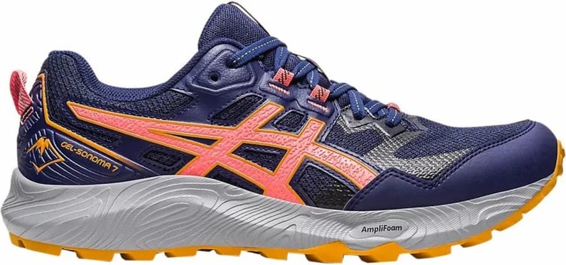 Atlete për femra Asics, blu marine dhe portokalli