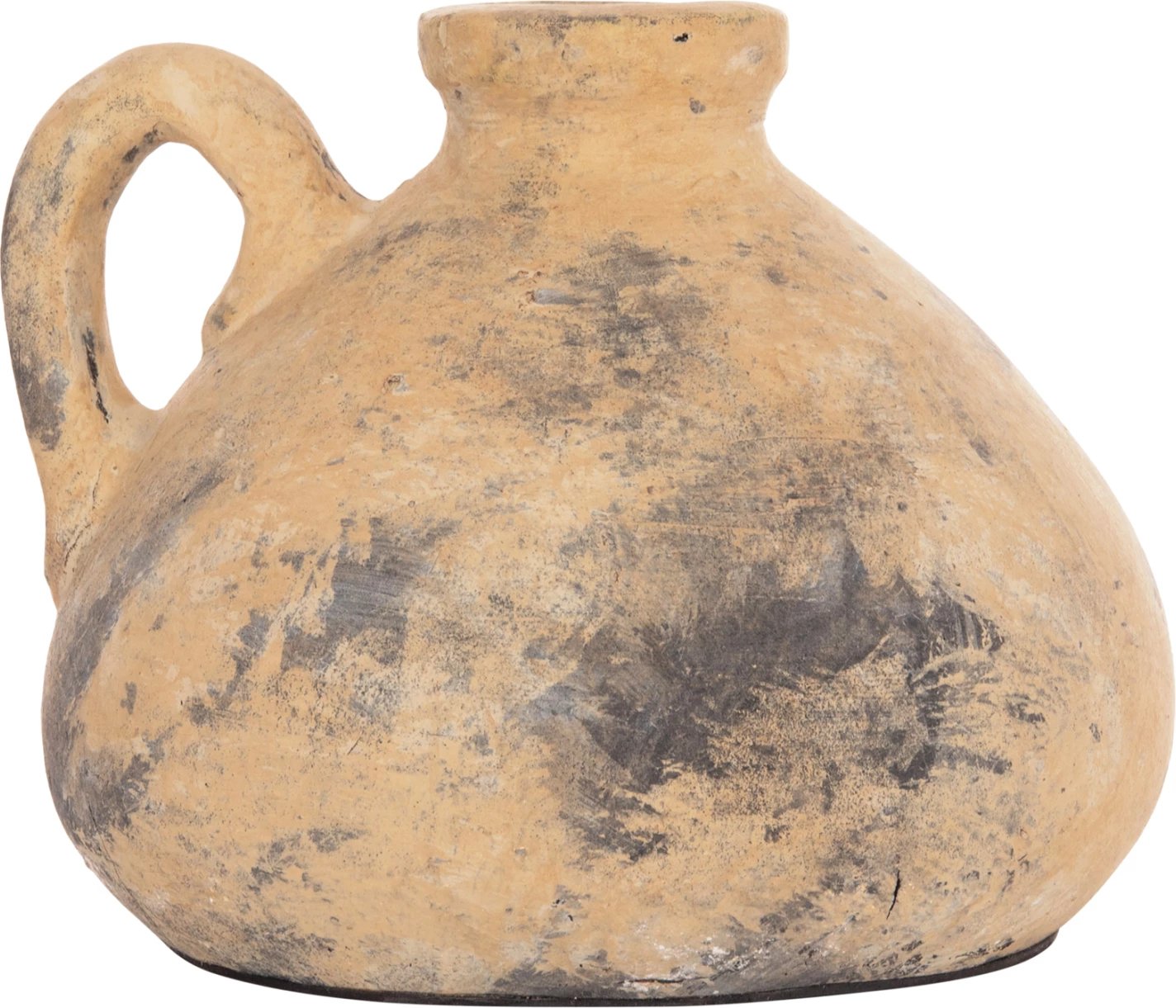 Vazo dekorative tavoline VERMO, terrakotë, bezhë e fërkuar, Φ22x17Hcm Vazo dekorative tavoline VERMO, terrakotë, bezhë e fërkuar, Φ22x17Hcm