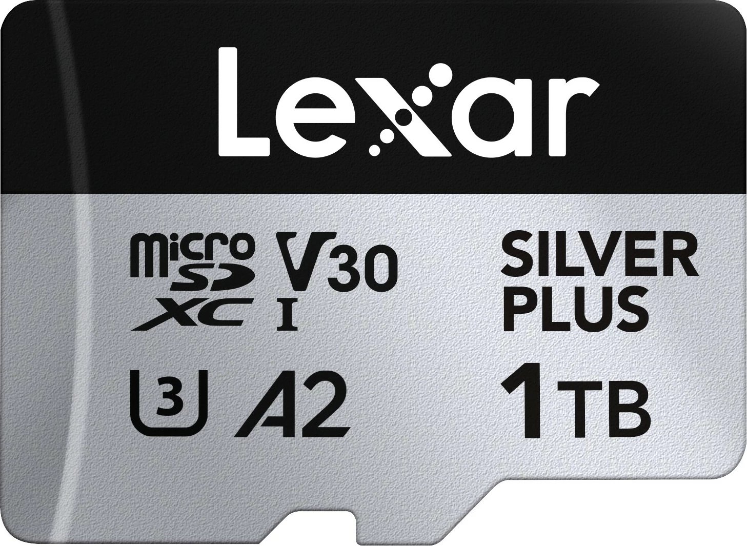 Kartë memorie microSD, Lexar, LMSSIPL001T-BNANG Silver Plus, 1TB, SDXC UHS-I, A2 U3 V30, deri 205/150MB/s, me adapter SD, argjendtë