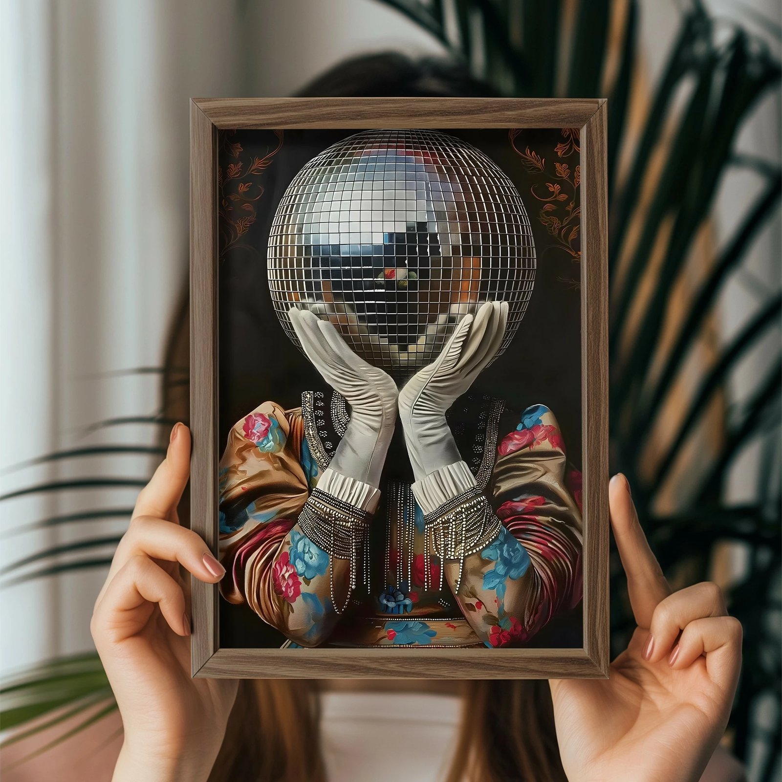 Pikturë dekorative me kornizë MDF, shumëngjyrëshe, Wallity GE129-L