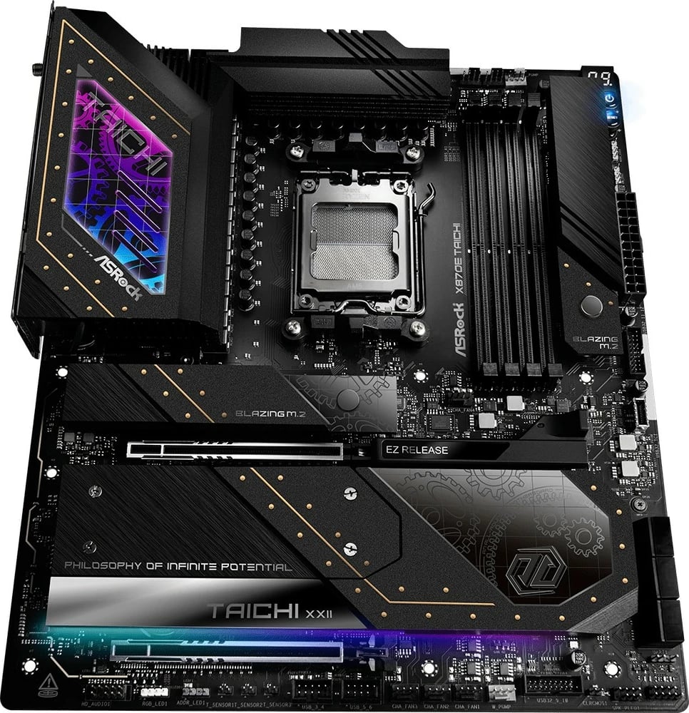 Pllakë amë ASRock X870E Taichi, Socket AM5, 4x DDR5, EATX, e zezë