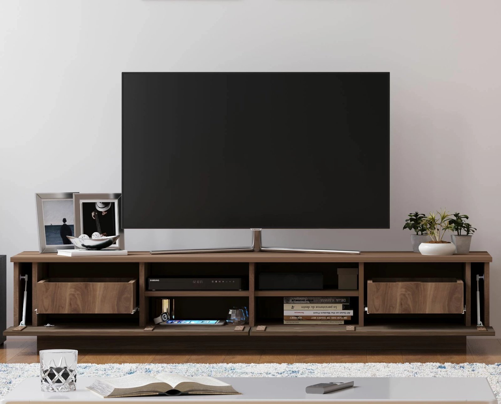 Komodinë TV Skye Decor, dru lisi, Rb-168