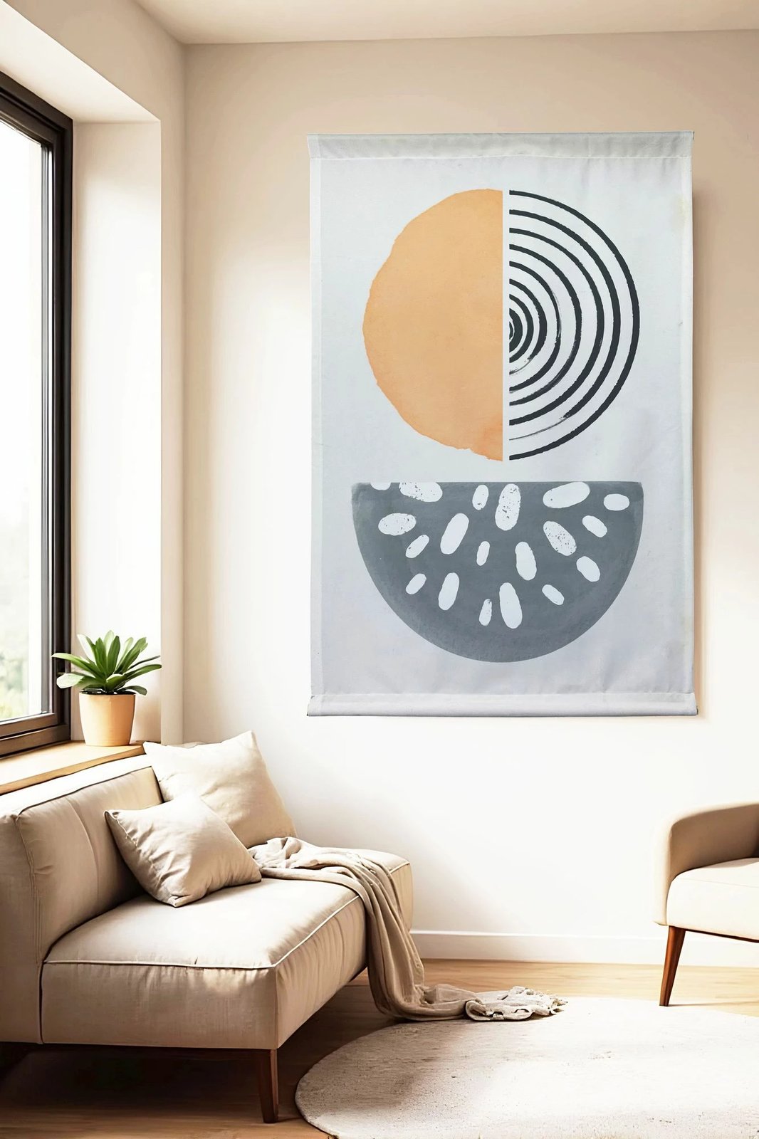 Pikturë dekorative poliestër Wallity, Polybaby 9, shumëngjyrëshe, 70x120cm