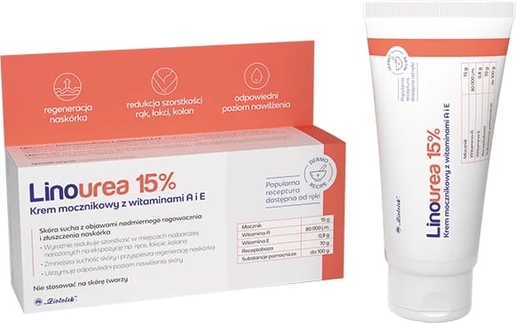 Krem trupi Ziołolek Linourea 15% Urea me Vitamina A dhe E, 50g