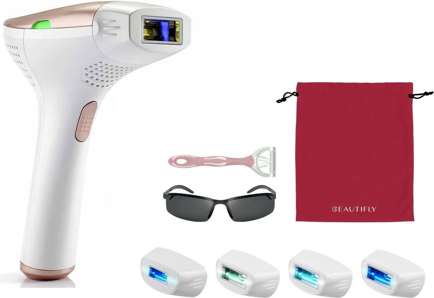 IPL depilator Beautifly B-Shine PRO, 500000 blic, 5 nivele, bardhë-ari
