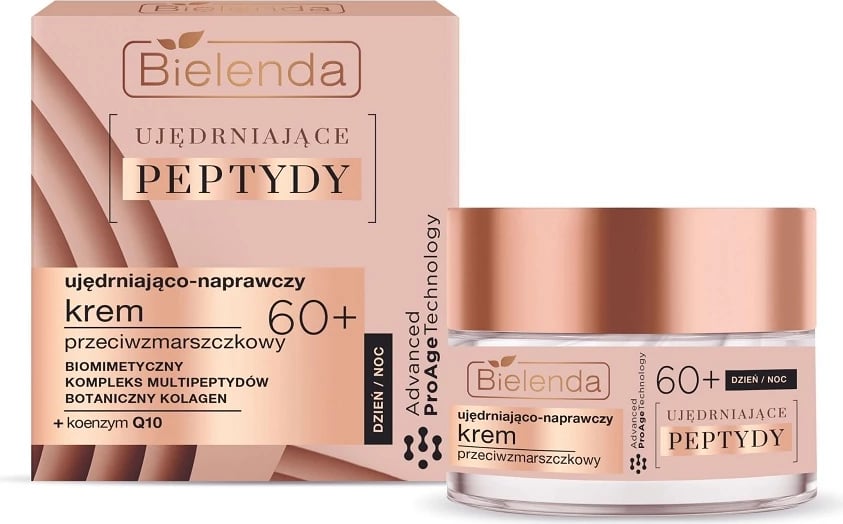 Krem kundër rrudhave për fytyrë Bielenda Lifting Peptides 60+ për femra, 50ml