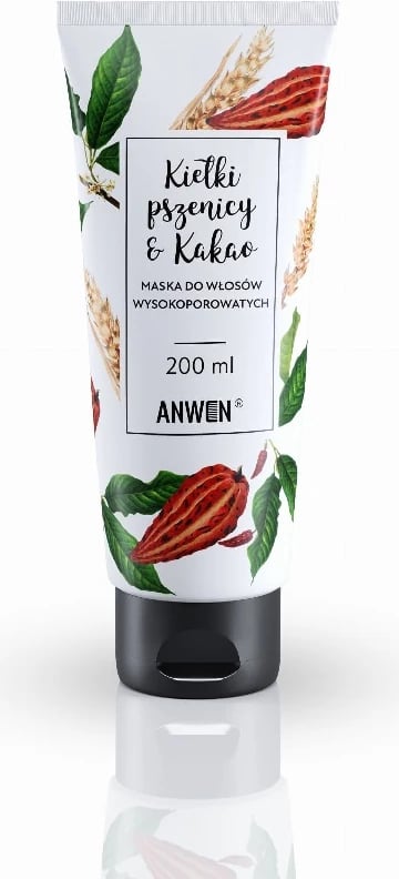Maskë për flokë për femra Anwen High Porosity Wheat Germ and Cocoa, 200ml