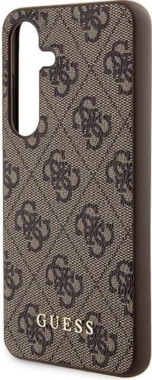 Mbështjellës Guess 4G Metal Gold Logo për Samsung Galaxy A55, Kafe