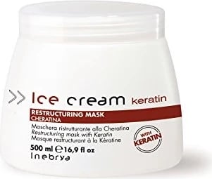 Maskë për flokë Inebrya Ice Cream Keratin 500 ml