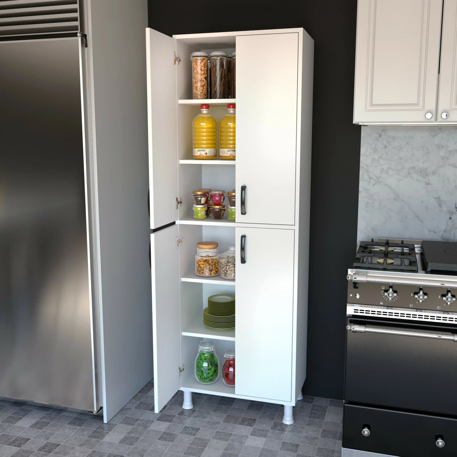 Dollap multifunksional Hanah Home, M4 - 1103, i bardhë