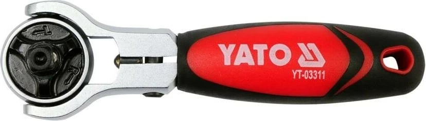 Çelës ratchet YATO YT-03311, 1/4", 72 dhëmbë, CrV 6140, Kuq