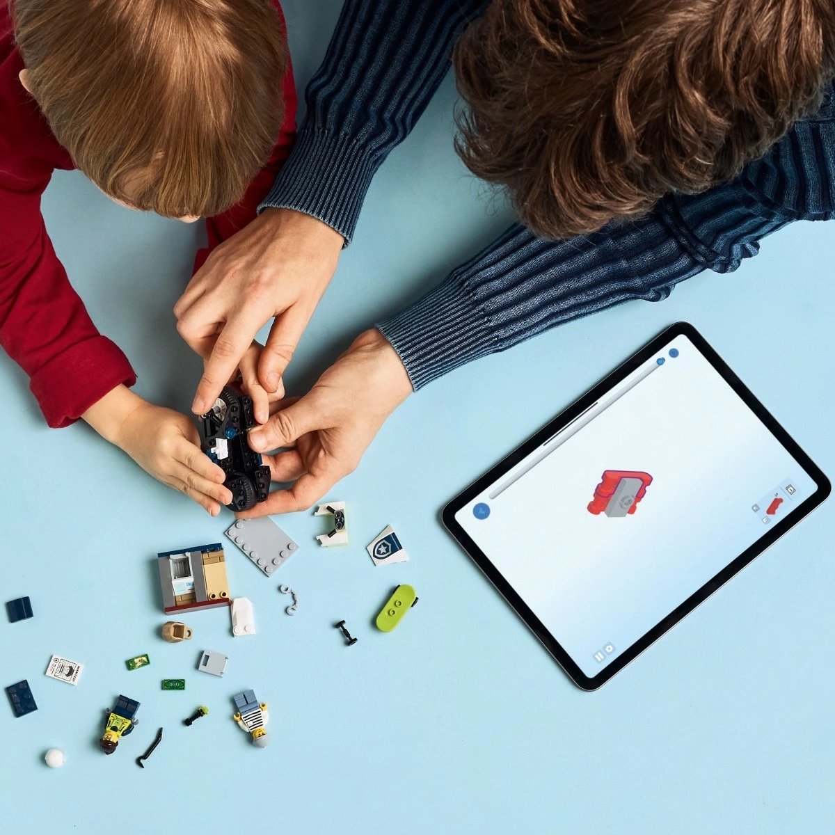 Set LEGO City Police Motorcycle Chase 60455, 65 pjesë, për fëmijë 4+