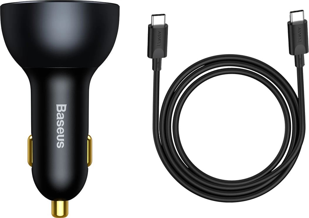 Karikues veture Baseus TZCCZM-0G, 160W, 3 porta (USB-A/2x USB-C), QC 5/PD/PPS, i zi