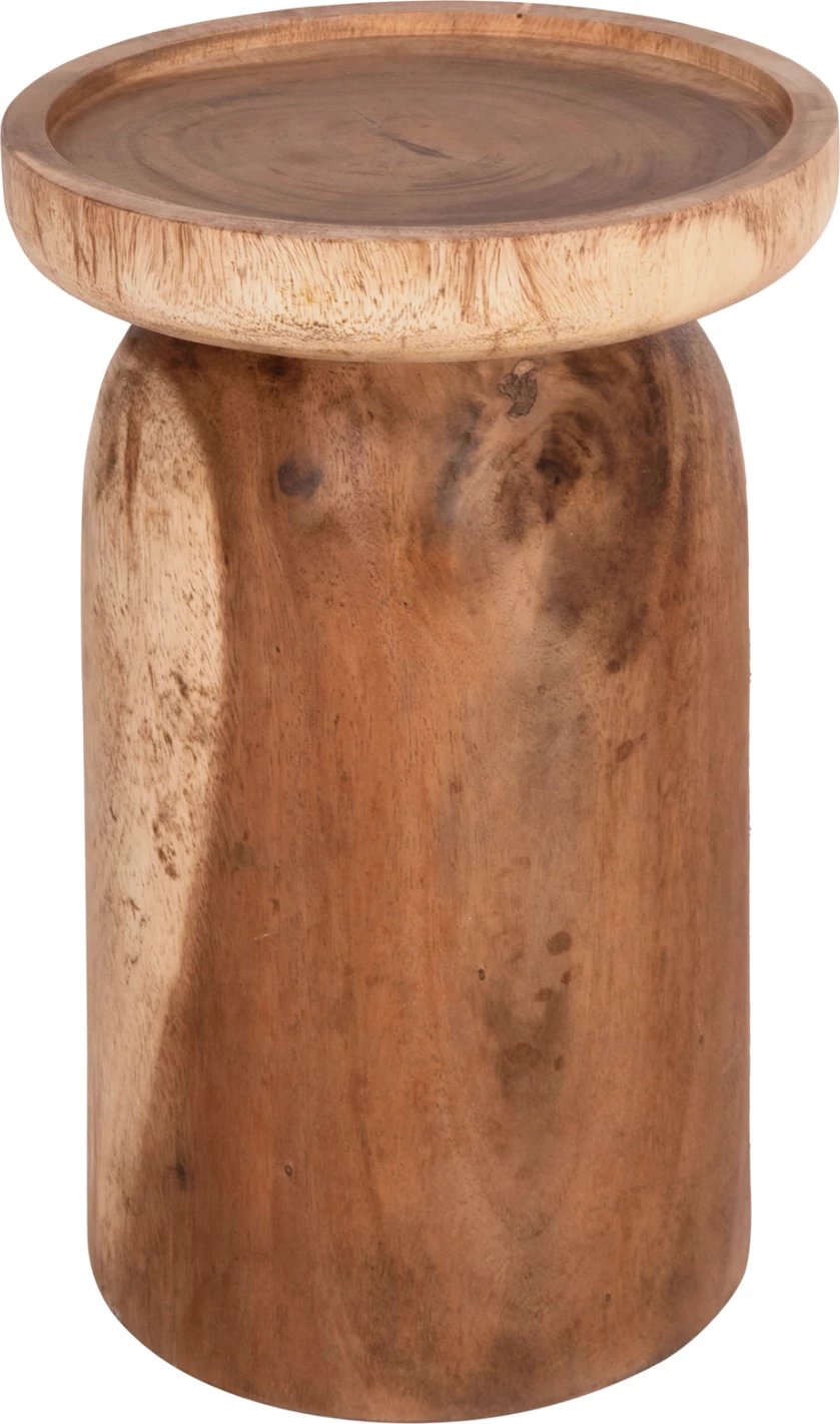 Tavolinë anësore LOKI, dru suar i fortë, ngjyrë natyrale, FH9899.11, 30x50cm