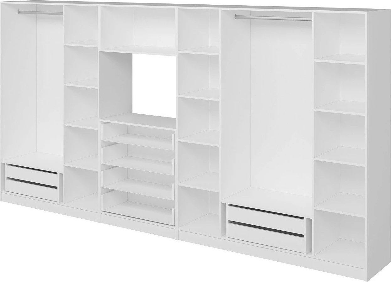 Dollap i madh për rroba, ngjyrë e bardhë, Skye Decor Minar Kale - 7828