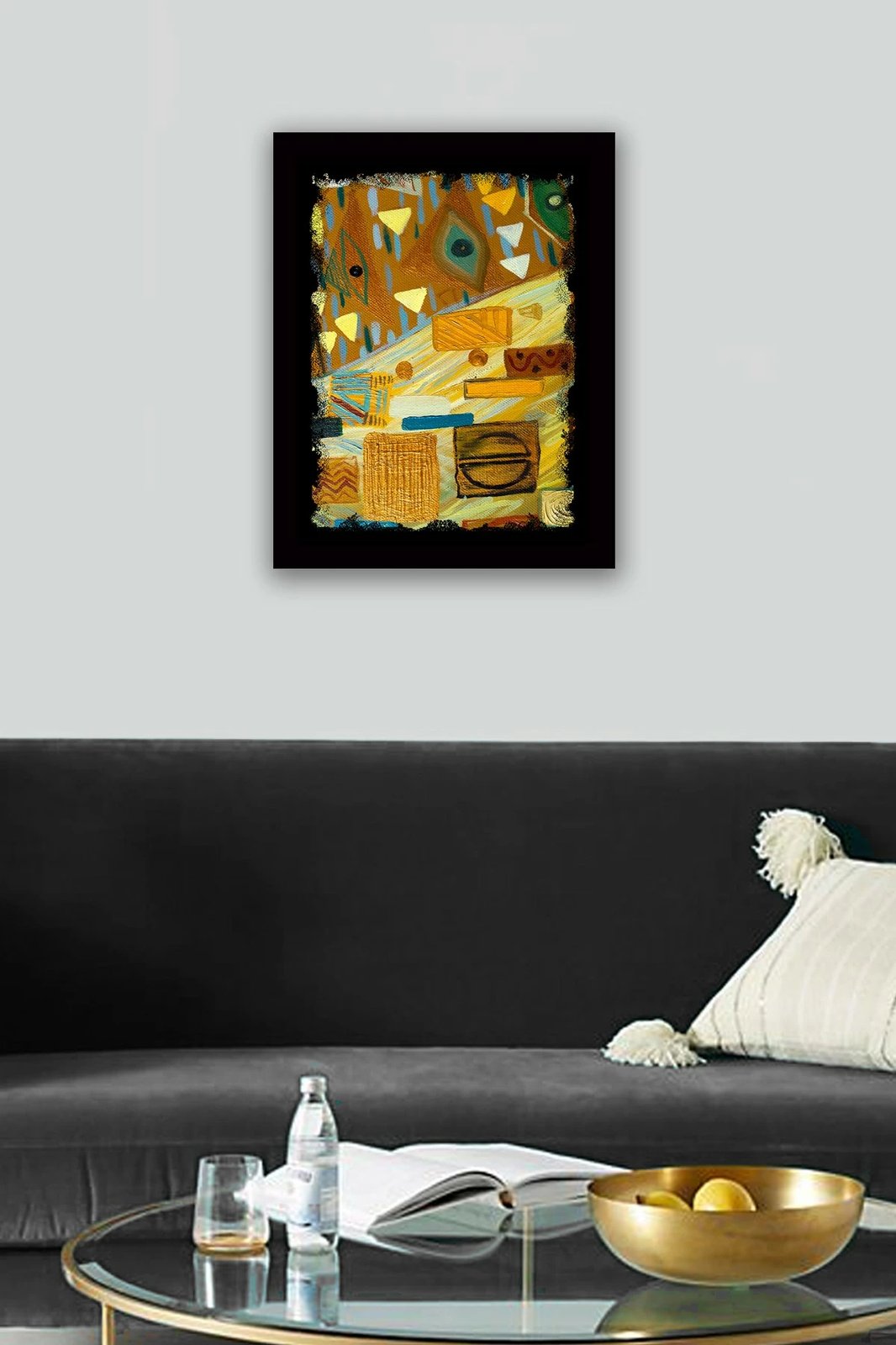 Pikturë dekorative me kornizë, MDF, shumëngjyrëshe, SC0139, 41x56cm