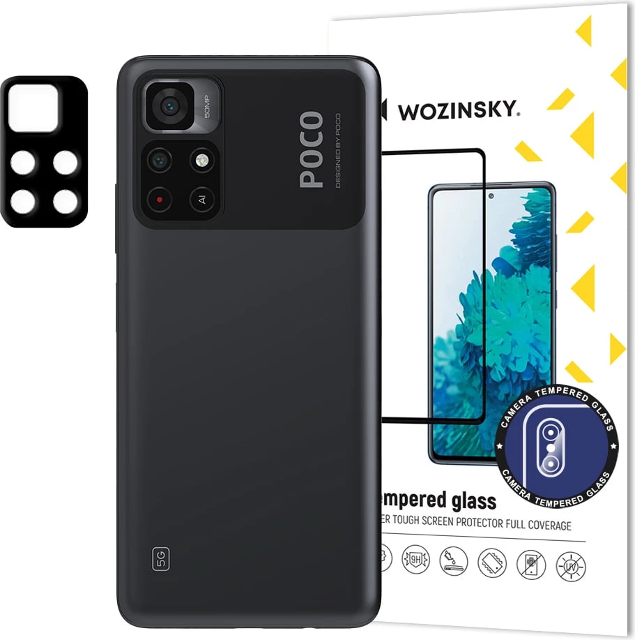 Xham i temperuar për kamerë, Wozinsky, për Xiaomi Poco M4 Pro 5G, 9H, Full Cover