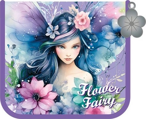 Portofol Stnux Flower Fairy Iris për fëmijë, STN9278, kaltër/vjollcë