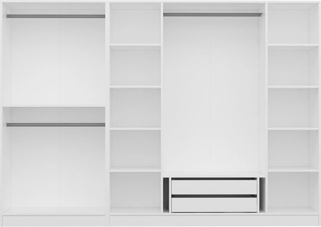 Dollap rrobash Skye Decor, ngjyrë arre, 3873