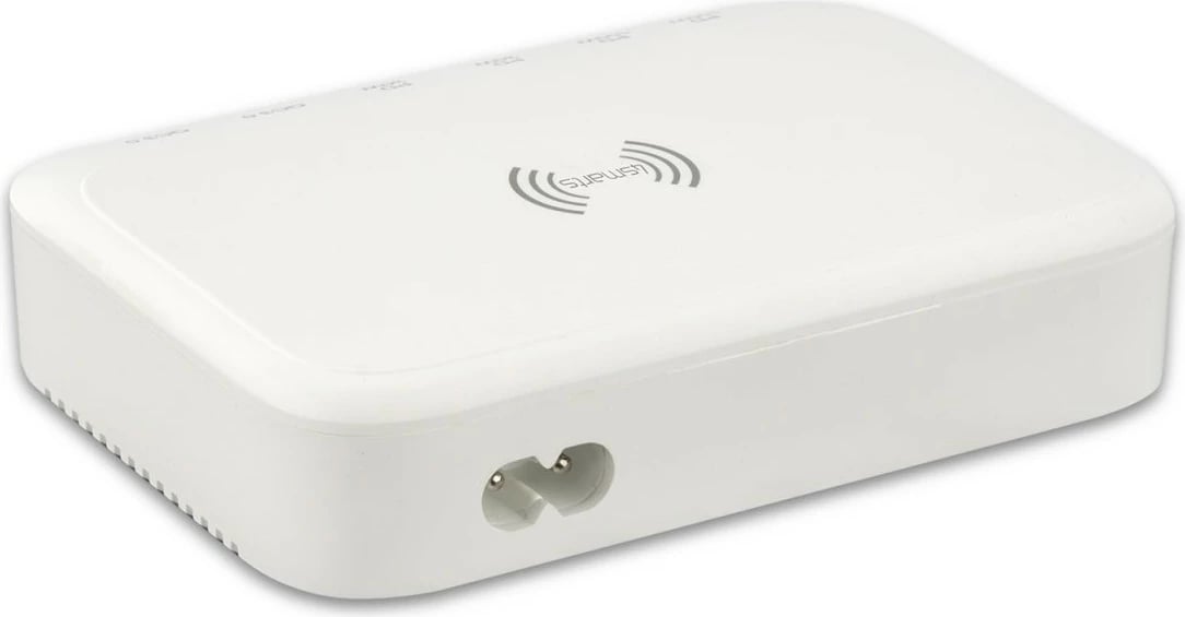 Stacion karikimi 4smarts 540570, 100W, 6 porta USB, wireless, i bardhë