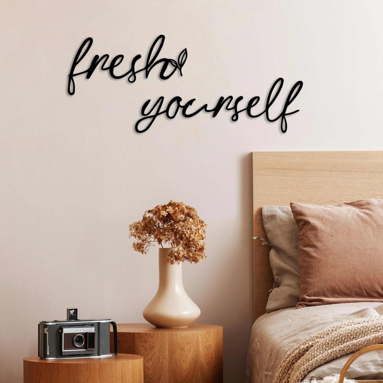 Aksesor dekorativ metalik për mur, Wallity, Fresh Yourself