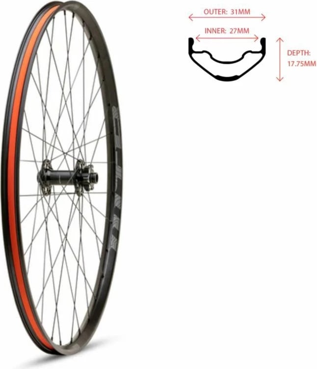 Rrotë e përparme për biçikletë WTB, 29 inç