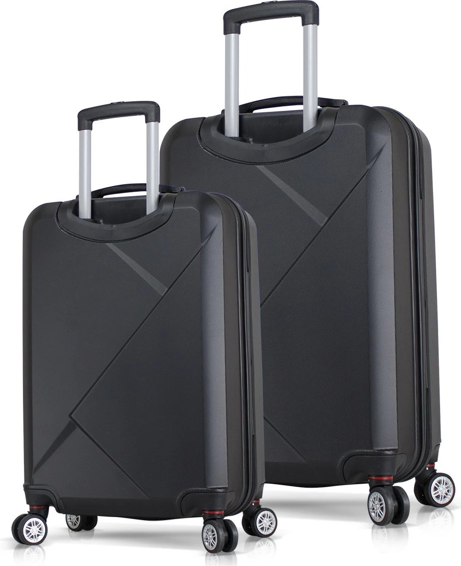 Set valixhesh (2 copë), ngjyrë e zezë, Zoozie Bags, 8015