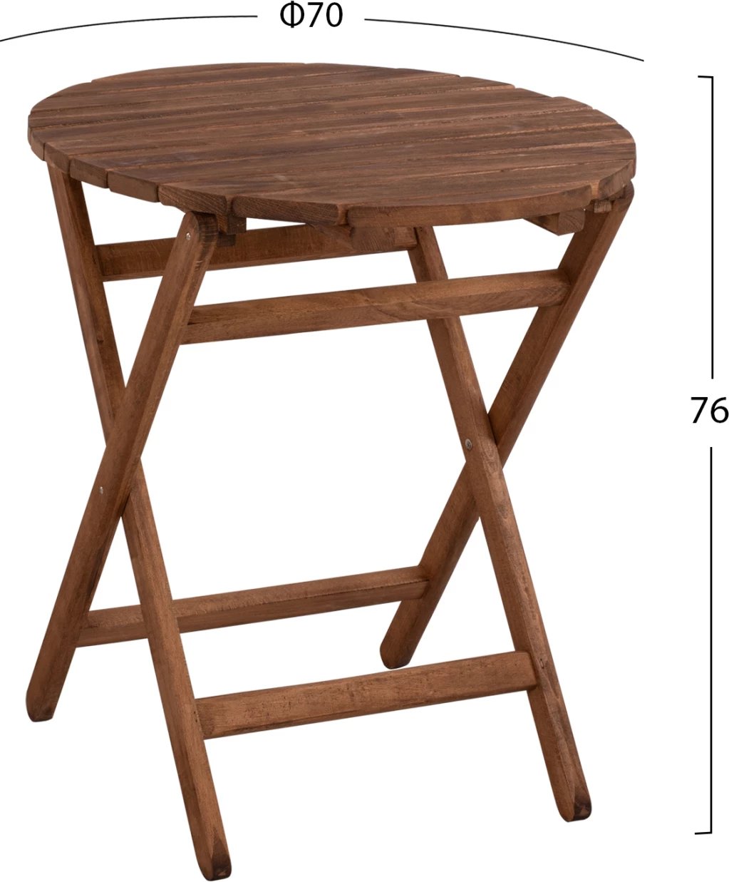 Karrige drejtori Limnos, druri lisi, ngjyrë arre, FH5654.01, 70 cm