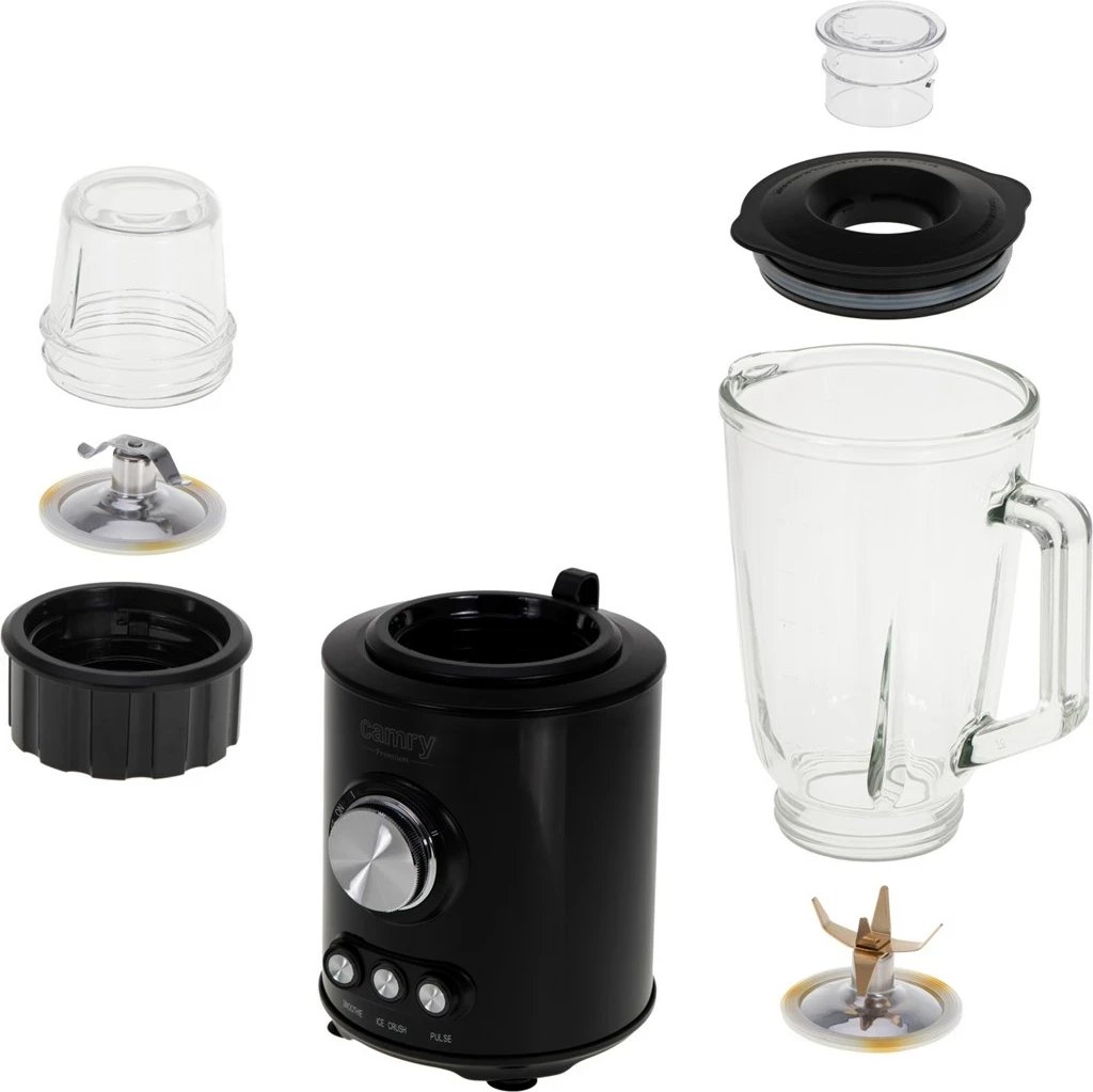 Mikser qëndror Adler CR 4088, 1.5L, 1800W, Inox, i zi