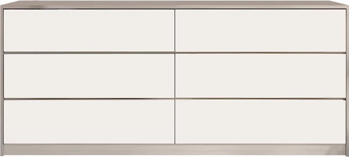 Komodë me sirtarë, ngjyrë e bardhë-natyrale, 120x40x70cm