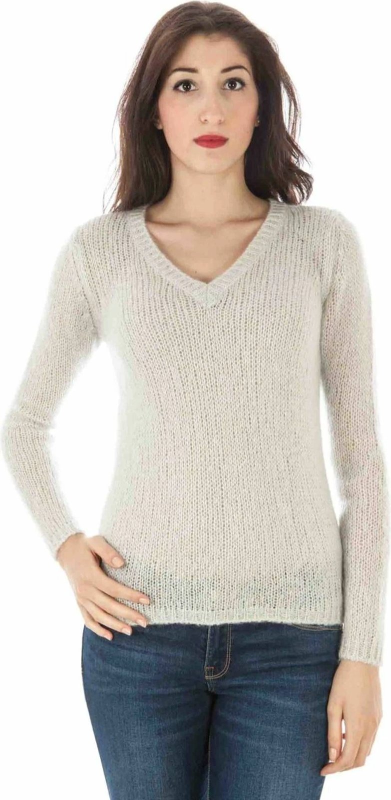 Xhemper femra Fred Perry, i bardhë