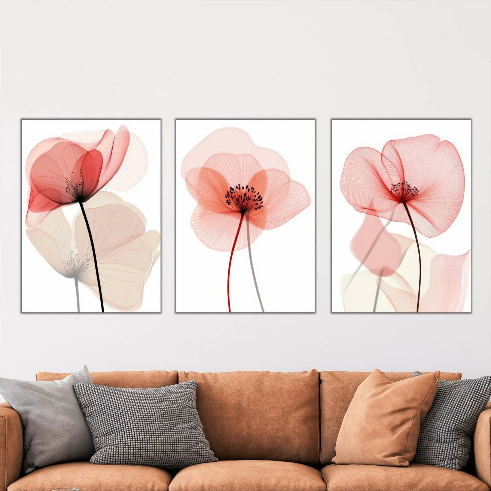 Pikturë dekorative MDF (3 copë), Wallity, shumëngjyrëshe, Mdf - 00119