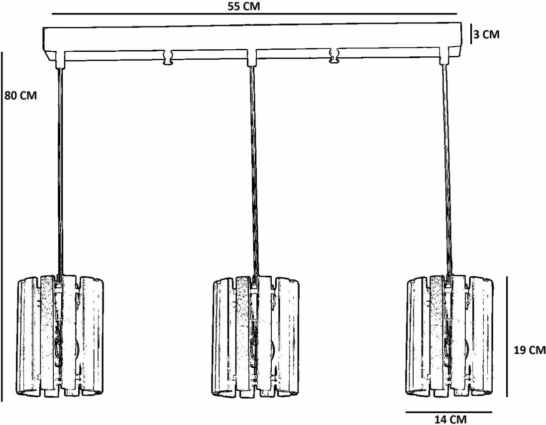 Llambë tavani Opviq, ngjyrë arre dhe e zezë, 9074-5