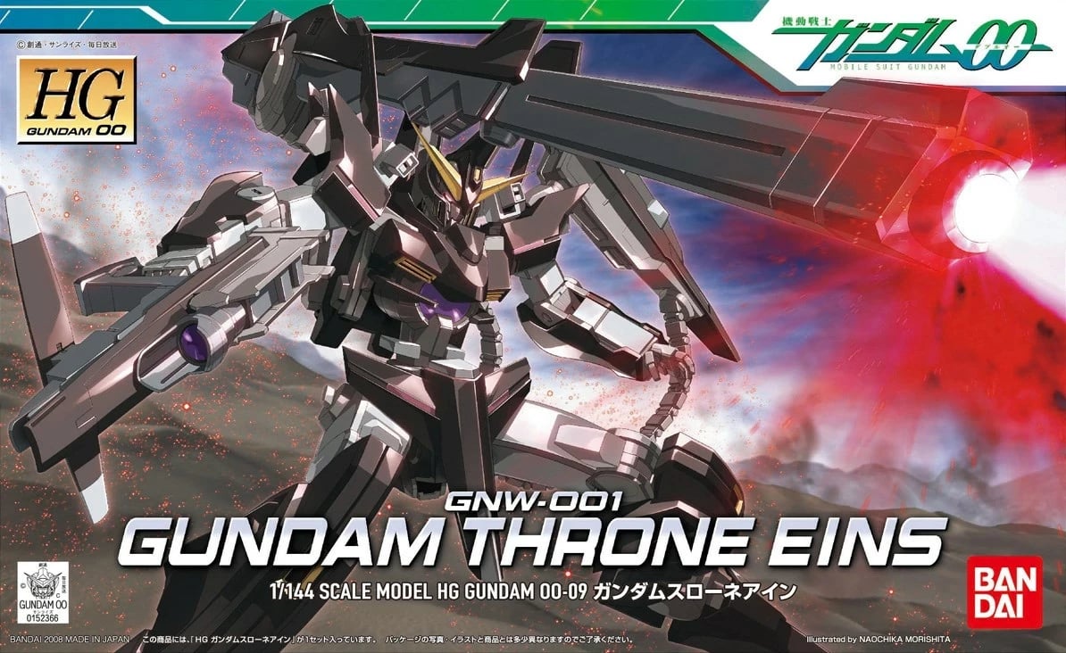 Model plastik Gundam Bandai HG 1/144 Gundam Throne Eins, koleksionues