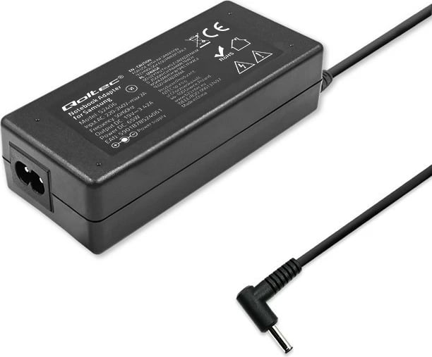 Kasë furnizimi Qoltec 52406 për Samsung, 65W, 19V, 3.42A, e zezë