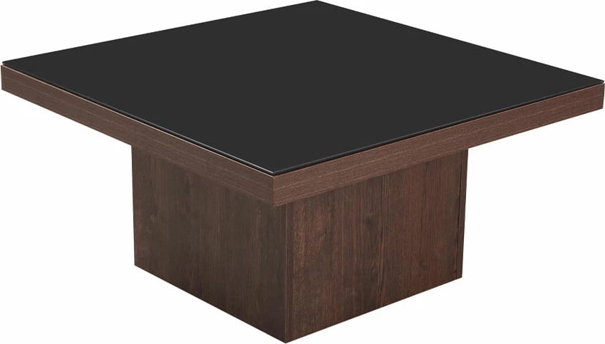 Tavolinë kafeje Nuez, ngjyrë arre e zezë, 79x79x40cm