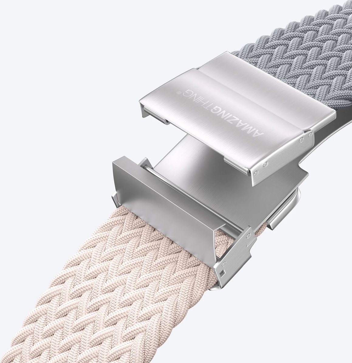 Set rripash AmazingThing Blend Band për Apple Watch 45/46/49mm, rozë-gri/rozë, 2 copë