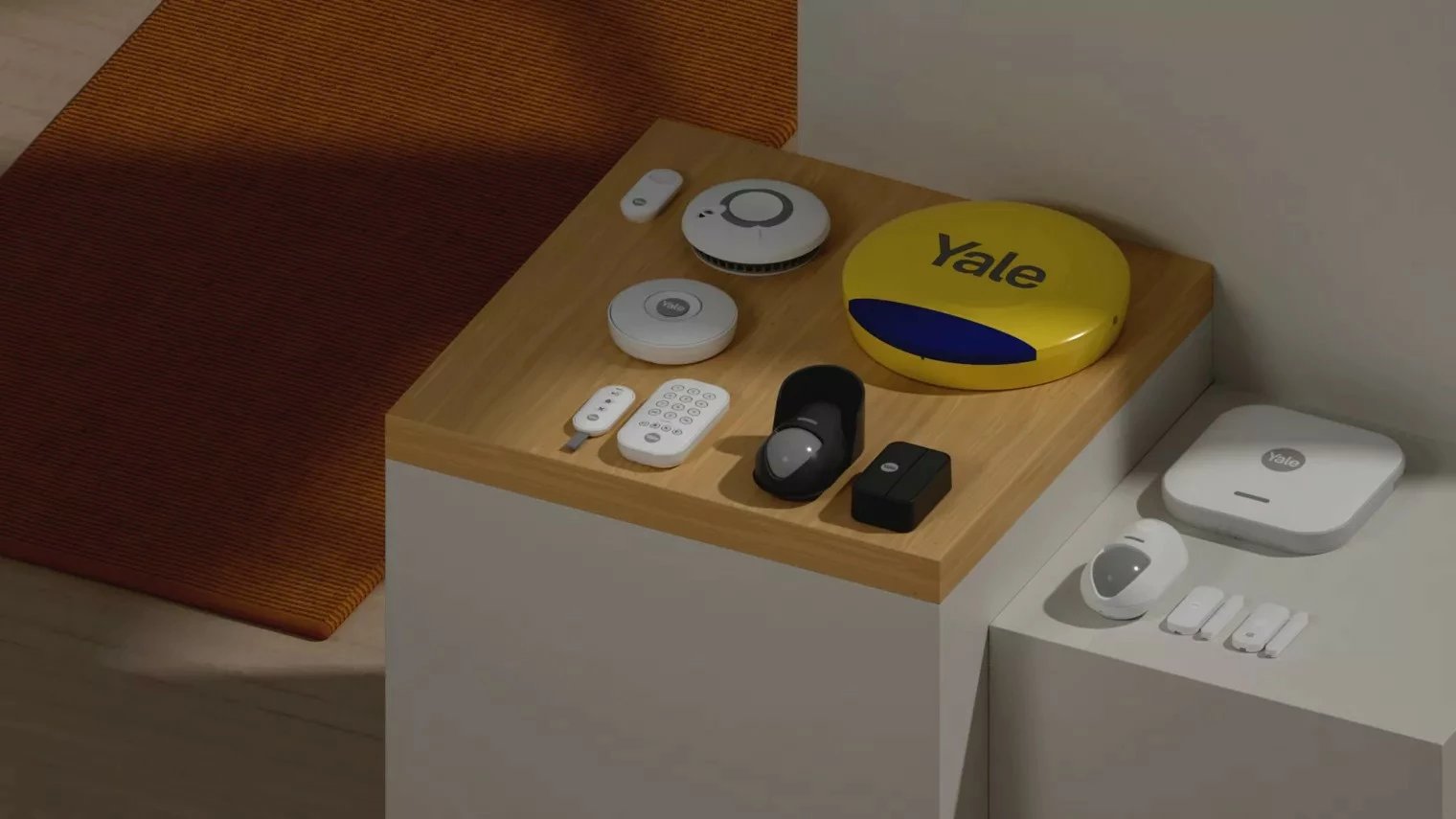 Komplet alarmi i mençur YALE HOME AL-SK2-1A-EU, me panel kontrolli, tastierë, 2 sensorë lëvizjeje, 2 sensorë dritare/derë, Bardhë