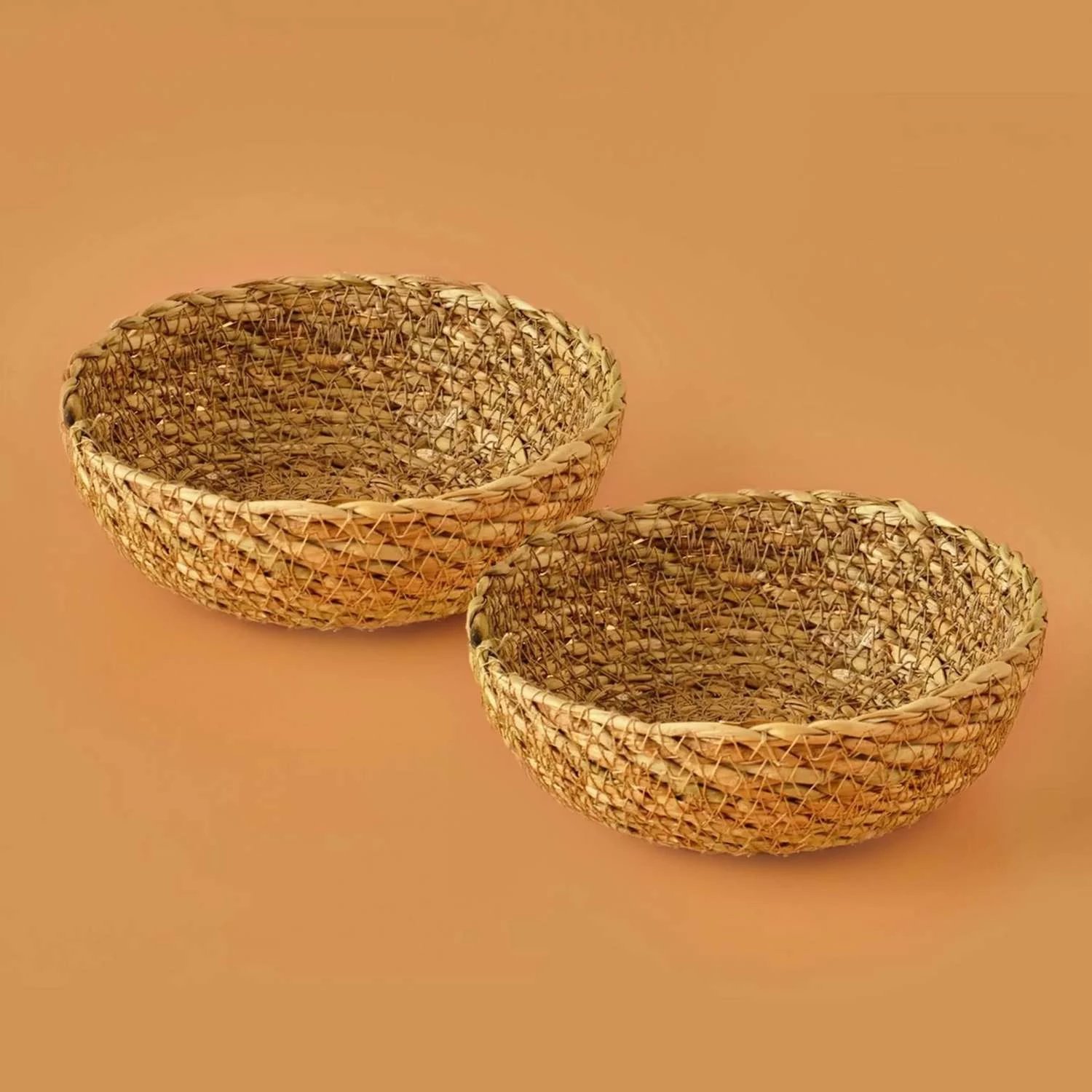 Set shporta prej jute, 2 copë, ngjyrë bezhë, Evila Originals, 241445