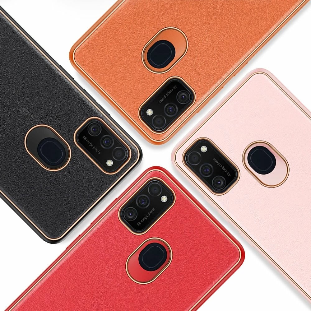 Mbështjellës Dux Ducis Yolo për Samsung Galaxy M30s, lëkurë PU, i zi