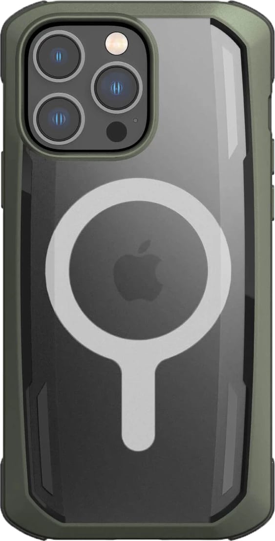 Mbështjellës Raptic X-Doria Secure built për iPhone 14 Pro, me MagSafe, i gjelbër