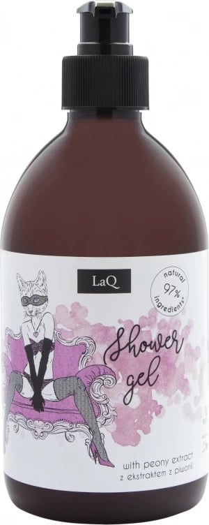 Xhel për dush për femra LaQ Natural Peony Extract 500ml Xhel për dush për femra LaQ Natural Peony Extract 500ml