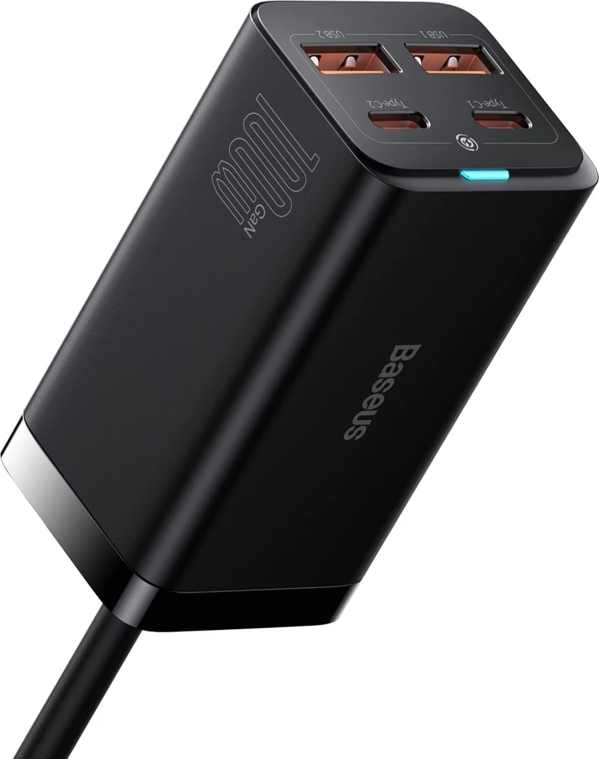 Karikues universal Baseus GaN3 Pro, 100W, 2x USB-C, 2x USB-A, i zi