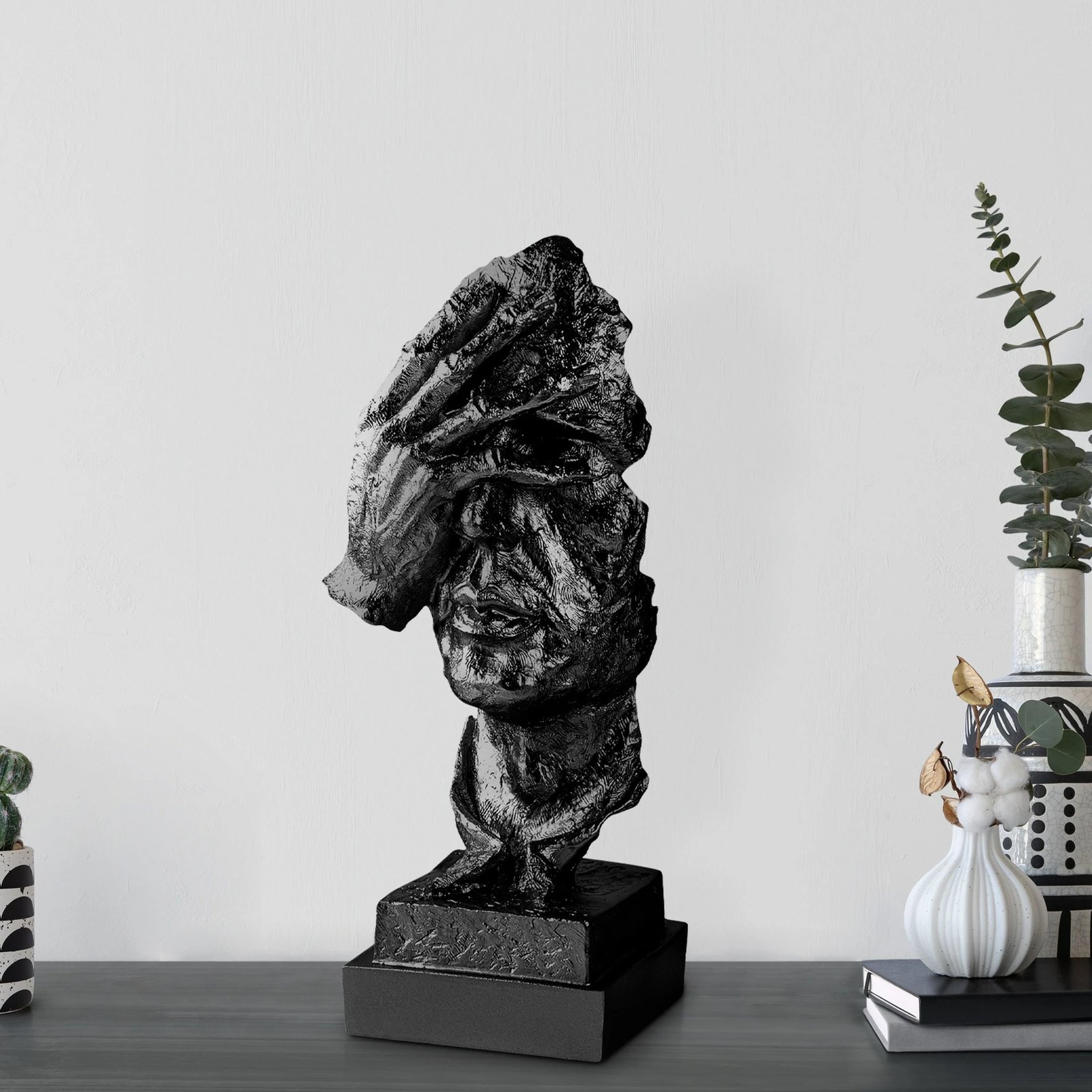 Objekt dekorativ Evila Originals, Yak-032-C, ngjyrë e zezë