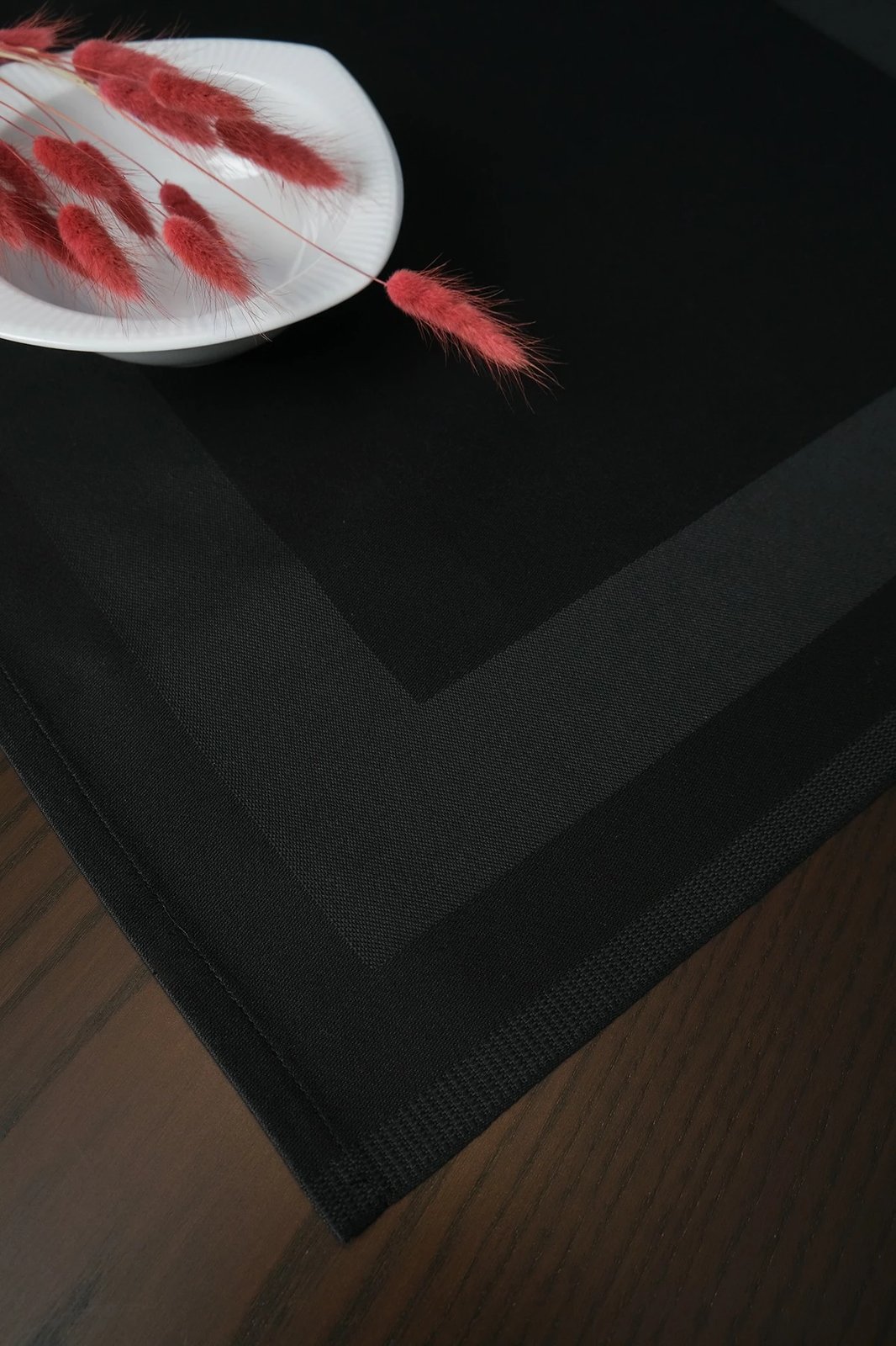 Pecetë tavoline, e zezë, Evila Originals, 50x50cm