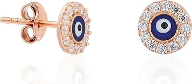 Vathë argjendi Jumeon, ngjyrë rozë ari, blu e bardhë, TRDYL479