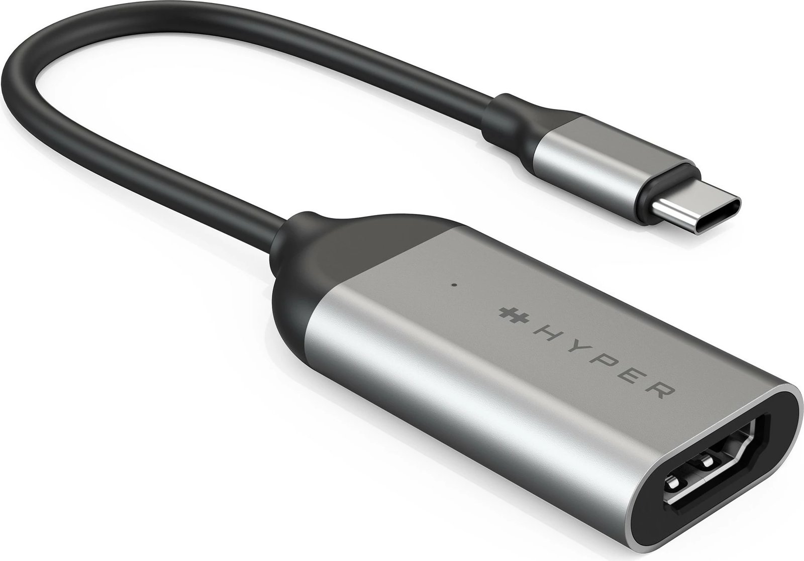 Adapter USB-C në HDMI Targus HyperDrive, 8K60Hz/4K144Hz, stainless steel